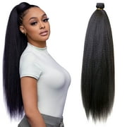 Darling Kinky Straight Wrap Around Ponytail, 26 inch, #1B, Adult, Female