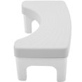 thumbnail image 1 of KONTONTY Foot Stool Toilet Bathroom Use PP Easy to Clean White 1Pcs, 1 of 8