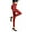 Red, variant on YM YOUMU Women Faux Leather Pants Skinny Fit High Waist Shiny Wet Look Stretch Leggings Trousers