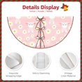 thumbnail image 3 of Fotbe Rabbit Sunflower Pattern Christmas Tree Skirt, Tree Skirts Plush Christmas Decorations, Christmas Tree Skirts Xmas Decorations Holiday Party Decor-48", 3 of 6