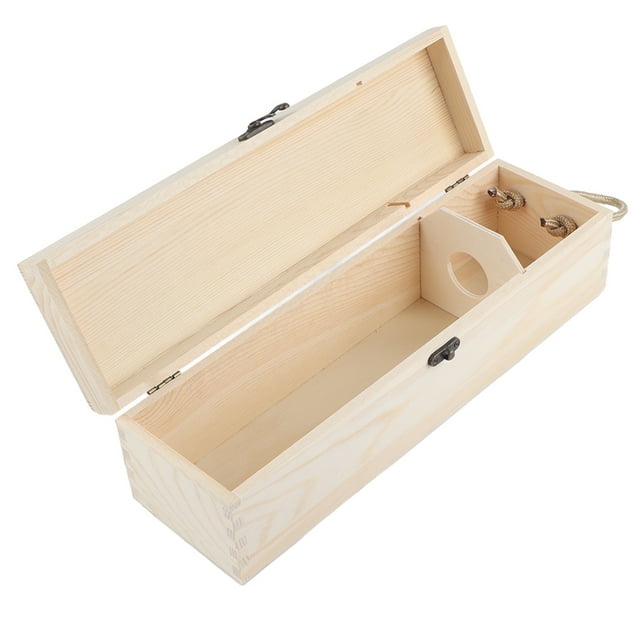 Caja de vino tinto para una sola botella, caja de madera para embalaje de vino, soporte para regalo