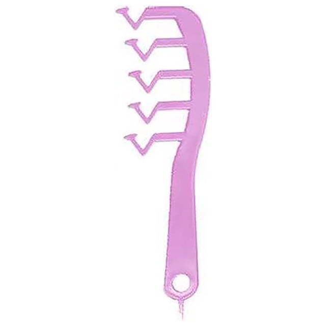 Z Shape Hair Comb Plastic Portable Detangling Combs Hair Styling Tool For Beauty SalonPurple