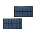 thumbnail image 1 of Treedix 2pcs 5.5V 1.6W Polysilicon Solar Panel Glue Solar Cell Battery Charger DIY Solar Product Mini Small Solar Panel Module Kit Polycrystalline Silicon Encapsulated in Waterproof Resin (1.6W), 1 of 4