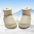 thumbnail image 5 of Balabala Toddler Snow Boots Winter Boots for Girls Water Resistance Boys Boots Kids Boots Solid Suede Boots Warm Lightweight, 5 of 7