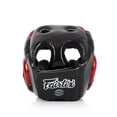 thumbnail image 5 of Casco de boxeo Fairtex HG13 de piel auténtica, negro/rojo, 5 of 5