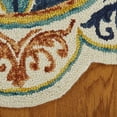 thumbnail image 3 of Ox Bay Etta 6' Round Ivory/Blue Floral Medallion Indoor Area Rug, 3 of 8