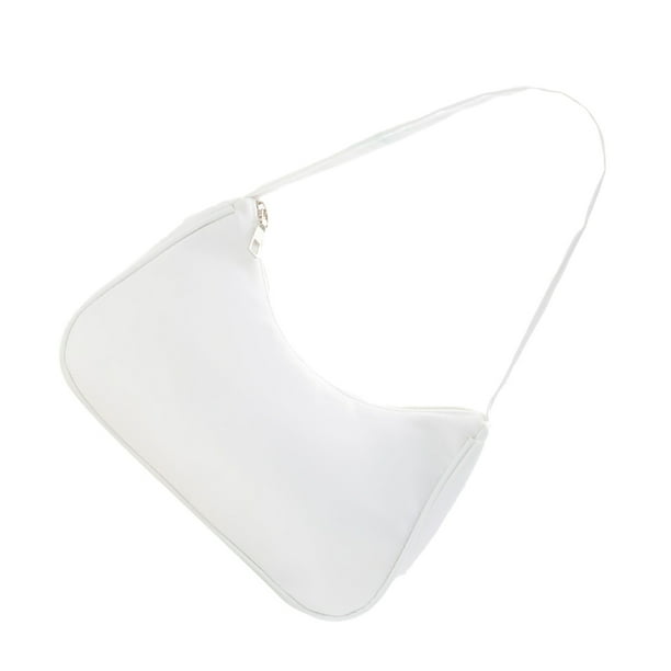 Minnieouse Bolso de hombro de moda hecho con nailon para una amplia aplicación, bolso de mano para mujer, bolsos de mujer Bolsas de mensajero y de hombro blanco