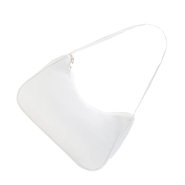 Minnieouse Bolso de hombro de moda hecho con nailon para una amplia aplicación, bolso de mano para mujer, bolsos de mujer Bolsas de mensajero y de hombro blanco