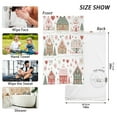 thumbnail image 6 of Yayeee 100% Cotton Hand Towels for Bathroom 16" x 28" Kitchen Towel, Red Nordic Christmas House, 6 of 7