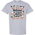thumbnail image 3 of Inktastic Welcome to the Herd with Cute Black and White Holstein Cows T-Shirt, 3 of 5