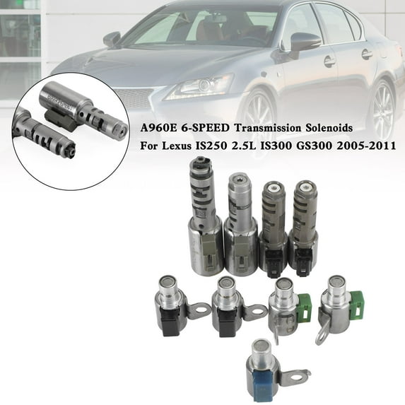 Restored A960E 6-SPEED Transmission Solenoids For Lexus IS250 2.5L IS300 GS300 2005-2011 (Refurbished)