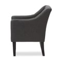 thumbnail image 3 of Baxton Studio Brittany Tufted Accent Chair in Gray and Black, 3 of 7