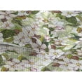 thumbnail image 3 of Ambesonne Cherry Blossom Quilted Bedspread Set 3 Pcs, Asian Flowers Spring, Twin, Pale Pink Jade Green, 3 of 4