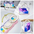 thumbnail image 4 of FJLBDE Case for Lenovo Tab M10 Plus 3rd Gen 2022 10.6 Inch with 360 Kickstand, Shoulder Strap Carrying Protective Cover, Multicolor Pink, 4 of 6