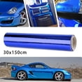 thumbnail image 4 of BUYISI Film Vinyle pour Camion Accessoires Vinyle Chrome Bleu Foncé Rouleau Miroir Suv, 4 of 5