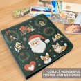 thumbnail image 4 of FORMRS 3 Ring Photo Album 4"x6" Self Adhesive Large Capacity PU Leather Cover, Whimsical Christmas, 4 of 5