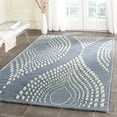 thumbnail image 2 of Safavieh Bella Collection BEL126A Handmade Blue and Ivory Premium Wool Area Rug (8' x 10'), 2 of 3