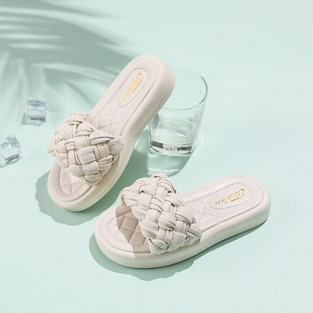 

DancePeanut Kids Summer Breathable Weave Slipper Shoes For Children Girls Beach Sandals Size 26-36