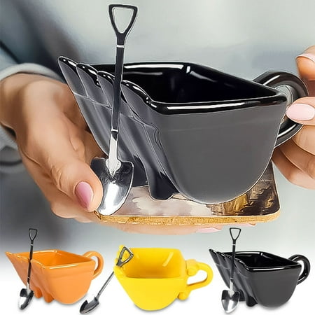 

WGOUP Funny Coffee Cup Excavator Coffee Cup Tea Cup Tea Set Gift For Father One Size