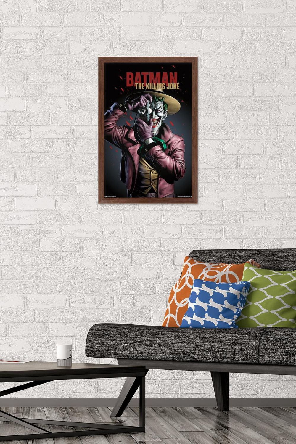 DC Comics Movie - The Killing Joke - Key Art Wall Poster, 22.375" x 34" Framed