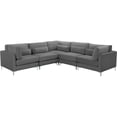 thumbnail image 2 of Meridian Furniture - Section Modulaire Velours Gris Julia, 2 of 5
