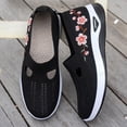 thumbnail image 5 of Willtoo Embroidered Flower Orthopedic Shoes for Women Arch Support Work Shoes Lightweight Slip on Non Slip Walking Shoes Knitted Mesh Stretch Comfortable 2026 New Foam Shoes, 5 of 6