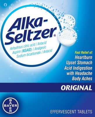 Alka Seltzer Original Antacid & Pain Relief Medicine, 12 Ct, 3-Pack