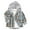 Blue, variant on Boys Girls Plaid Flannel Shirts Kids Long Sleeve Casual Button Down Shirts with Hood Size 3-6 Months
