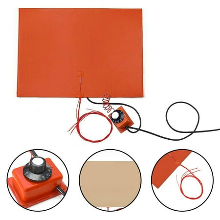 

BAMILL 460*220MM 220V 1400W Silicone Heater Mat Pad for Printer Heated Bed Heating