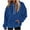Blue, variant on Essentials Womens Clothing Fashionable Loose Casual Long Sleeved Sweatshirt Hooded Pocket Hoodie Solid Color Top Long Sleeve Shirts Fall Fashion Basic Thermal Underwear Tops Winter Clothes