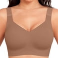 thumbnail image 2 of Sujetanes para las Mujeres sin Cables Inferiores No Acolchado Jelly Push Up Bralette Suave Mantequilla Yoga Confort Diario, Tshirt Sujetanes para las Mujeres sin Cables Inferiores, 2 of 5