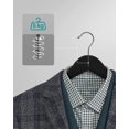 thumbnail image 4 of Percha de Madera Maciza, Juego de 20, con Ranuras, Barra Antideslizante, Gancho 360°, para Trajes, Abrigos, 4 of 8