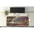 thumbnail image 2 of Fantasy Computer Mouse Pad, Refreshing Nature Painting Serene Pond Illusionary Perspective Swamp Environmental, Rectangle Non-Slip Rubber Mousepad X-Large, 35" x 15", Multicolor, by Ambesonne, 2 of 2
