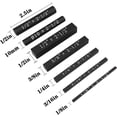 thumbnail image 2 of FrostHike Setup Blocks Height Gauge Set. 7Pcs Precision Aluminum Setup Bars with Laser Engraved Size Markings. Vertical Block Woodworking Measuring Tool for Router and Table Saw Accessories (Black), 2 of 5