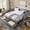 Gray, variant on Noble House Nevaeh Twin Upholstered Linen Daybed, Extendable Twin to King Trundle Bed Frame with Storage Drawers, Gray