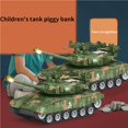 thumbnail image 2 of Piggy Bank Face recognition Function Tank Shape Money Saving Car Toy with Password 360 Degrees Rotation Money Bank for Boys Girls, 2 of 9