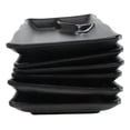 thumbnail image 4 of Pack Of 6 Ridged Matte Black Melamine 2 Partitions Rectangular Sushi Plates, 4 of 9