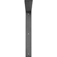 thumbnail image 3 of Ekena Millwork 2"W x 16"D x 16"H Hamilton Steel Bracket, Hammered Silver, 3 of 11
