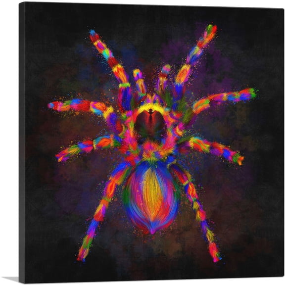 ARTCANVAS Tarantula Spider Canvas Art Print - Size: 18" x 18" (0.75" Deep)