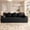 Antique Black + Foam + 3 Seat + Foam, variant on 71" 3-Seater Corduroy Sofa with Deep Seat, No Assembly Couch for Apartment Office