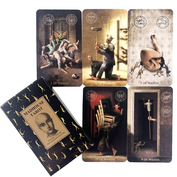 Baraja de Tarot de luna de neón-tamaño de bolsillo con caja de Tuck, cartas de Tarot para el destino, juego de mesa de adivinación, Tarot y una variedad de opciones de Tarot qym unisex