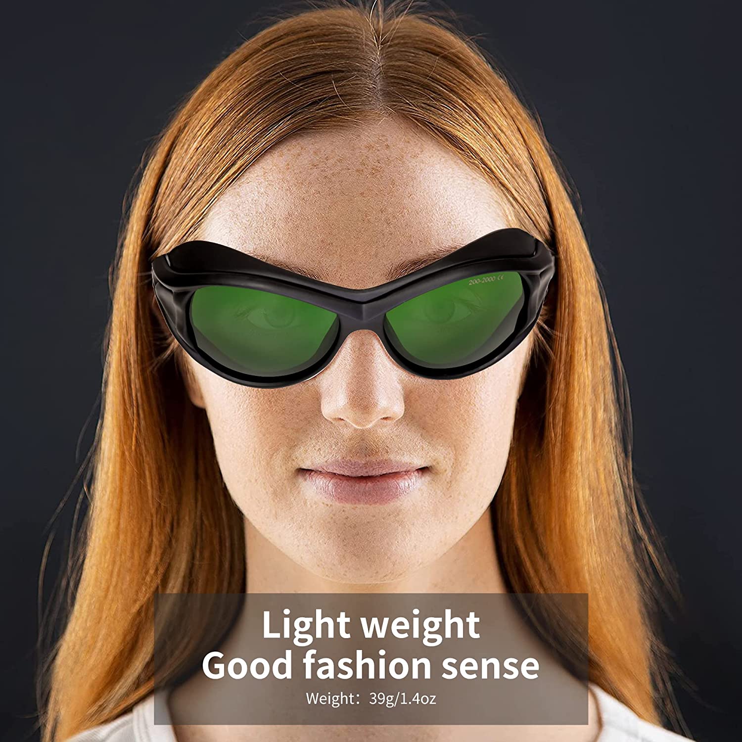 180-420 &740-1100nm Laser Safety Glassess 808nm Laser Engraving Protective Goggles,980nm, 1064nm Industrial Laser Protective Glasses,Professional OD6+ YAG,Semi-Conductor, Fiber Laser Safety Glassess