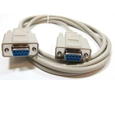

6 ft DB9pin Female~F/F Null Modem Crossover / Null wired Serial RS232 Cable Cord