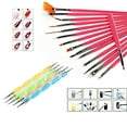 thumbnail image 7 of UDIYO 20Pcs/Set Nail Art Brushes Lightweight Portable Women DIY Nail Art Dotting Tool Brushes Pen, 7 of 7