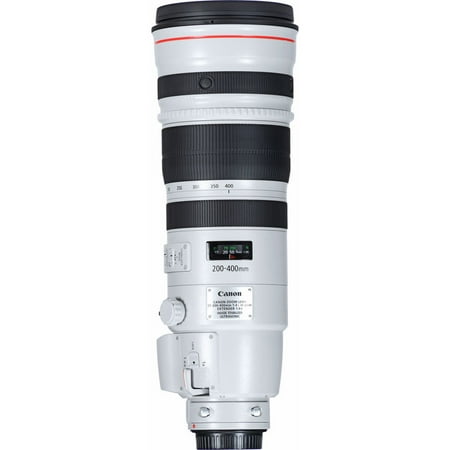 Canon - EF 200-400mm f/4L IS USM Super Telephoto Lens for Most EOS SLR Cameras - White