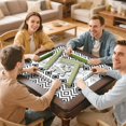 thumbnail image 3 of Boho Style Large Non-Slip Playing Surface for Mahjong 31.5x31.5 Inch Rubber Mat with Noise Dampening for Card Games Board Games and Game Room Decor, 3 of 3