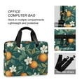 thumbnail image 4 of FORMRS 16" Laptop Bag Carrying Sleeve Case with Handle Travel Shoulder Briefcase, Floral Orange Pattern, 4 of 8