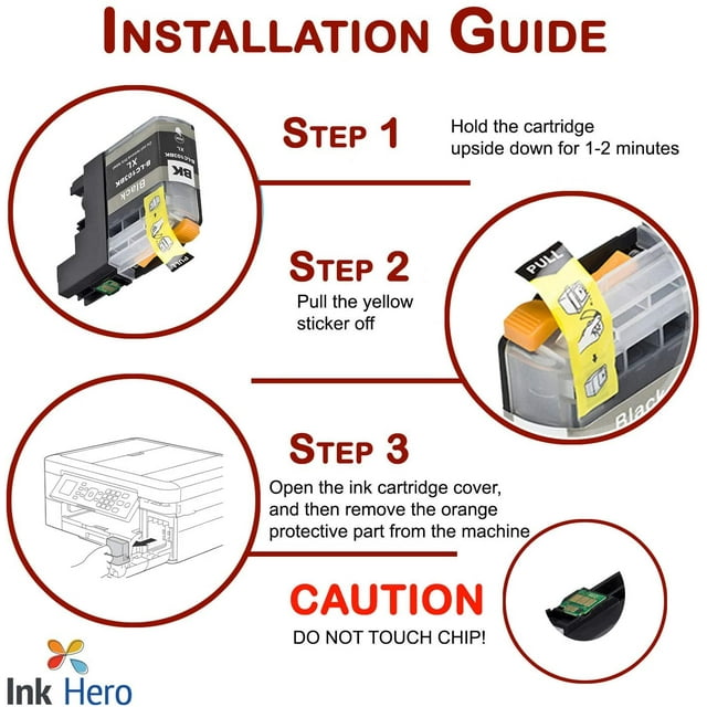 Ink Hero Compatible Ink Cartridge Replacement for Brother LC201, LC203 (1-Pack)