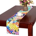 thumbnail image 2 of MKHERT Color Ceramic Texture Table Runner for Kitchen Wedding Party Home Decor 14x72 inch, 2 of 4