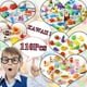 thumbnail image 2 of Gomas de borrar URSKYTOUS 110 unidades de alimento animal para niños, 2 of 9